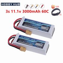 3S Lipo Batterie 11,1 V 3000 mAh 60C mit XT60 T XT30 JST Stecker Für RC Flugzeug Quadcopter Drone FPV Boot Hubschrauber 11,1 v Batterie