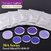 Startnow 30x5mm Lente protettiva laser in fibra 34x5mm 8KW 15KW Ad alta potenza 1064nm Raytools Testa di taglio Protezione Lente per finestra