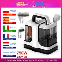 OMESER-máquina limpiadora de alfombras, aspirador de lavado con succión de alta potencia de 750W, tapicería para suelo, sofá, accesorios para el hogar y el coche