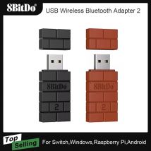 8BitDo USB-Wireless-Receiver Bluetooth-Adapter 2 für PS5 PS4 Xbox Series X/S 8bitdo Bluetooth-Controller für Switch 2 Windows