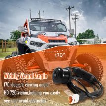 HD Waterproof Wide-Angle Front Camera Fit for Polaris RZR PRO XP Turbo 1000 900 PRO R for 7" Ride Command