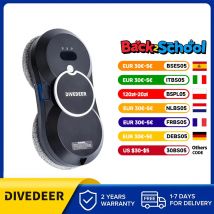 DIVEDEER-aspiradora ultrafina para limpieza de ventanas, Robot limpiador de ventanas, Control remoto de vidrio eléctrico para el hogar