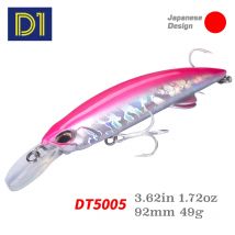 D1 Schwere Minnow Angeln Lockt 92mm/49g 110mm/60g Sinkende Künstliche Laser Harte wobbler Köder Für Seebarsch Angelgerät DT5005