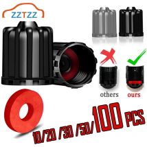 10/20/30/50/100 pezzi tappi valvole pneumatici TPMS con guarnizione in gomma tappi ruota in plastica coperture per tappi capezzoli TPMS accessori per pneumatici auto