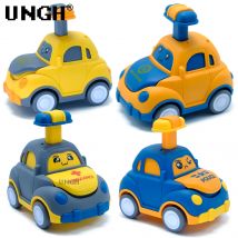 UNGH Nettes Taxi-Auto-Modell, Drücken Sie Schiebeauto, Feuerwehrauto, Polizei, Kinder, pädagogisches Baufahrzeug, Spielzeug für Kinder, Jungen, Geschenk