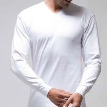 Rapife Camiseta Interior Manga Larga Cuello Pico Canalé 731