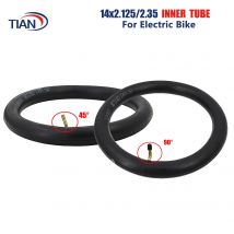 14x2,125/2,35 14 Zoll Schlauch mit gebogenem Ventilschaft für Reifen, Elektrofahrradteile, Zubehör