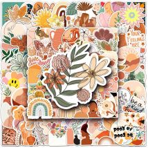 10/30/50/100pcs Carino Stile Della Boemia Del Fumetto Adesivi Retro Arte Graffiti Decalcomanie FAI DA TE Telefono di Skateboard Notebook adesivo decorazione