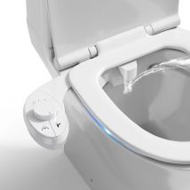 Inserto per bidet per WC, SenDeluz Inserto per bidet non elettrico Attacco per bidet a doppio ugello autopulente retrattile