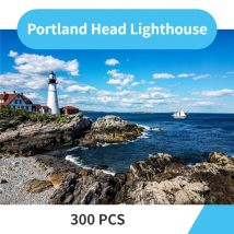 51*34cm 300pcs Papier Puzzle Portland Kopf Leuchtturm Landschaft Stress abbau Kinder pädagogische Weihnachten