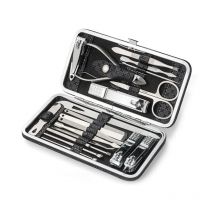 Home Nail Clipper  Set of Pliers Diagonal to Remove Dead Skin Dead Skin Small Eyebrow Large Size Clipper Leather Sleeve19 Pieces
