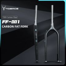Tideace Vollcarbon-Schneefahrradgabel, 26er-Scheibenbremse, Fat-Bike-Gabel, Fahrrad-Max-Reifen 26er * 5,0, 150 * 15 Achse