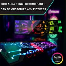 Anpassbares PC-Gehäuse, RGB-Beleuchtungspanel, GPU-Seitenabdeckung, lichtemittierende Schallwand, ARGB-Gamer-Schrank, dekorative Platte, 5/12 V, AURA SYNC