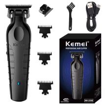 Kemei 2299 Barbiere Cordless Tagliacapelli 0mm Zero Gapped Carving Clipper Detailer Macchina da taglio elettrica professionale per finiture