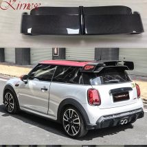 Schwarz Spoiler Flügel Carbon Fiber GP3 Für BMW Mini F56 F55 JCW Top Wings Schwarz Lip Body Kit Splitter Stamm Trim affix Stick