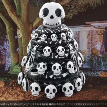 Aufblasbare Spielzeuge Halloween Ballon Basis stehend Skelett Stapel Aluminium Film Ballon Party Dekoration Karte Boutique Verpackung