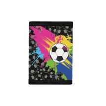 Kinder-Geldbörsen mit Fußball-Fußball-Aufdruck, schmale Geldbörse für Jungen, dreifach faltbar, für Sport, mit Reise-Geldbörse, Kartenhalter, Kindergeschenke