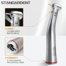 X95L Dental Low Speed 1:5 Contal Winkel Erhöhen Handstück LED Fiber Optic Push Button Inner Wasser Spray Handstück
