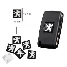 5 szt. Aluminiowe Metalowe Naklejki Emblematy na Kluczyk Samochodowy Peugeot 206 307 308 207 3008 208 407 508 2008 5008 301 406 408 607 4008 Rifter