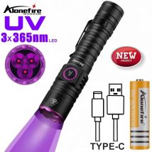 15W UV 365nm Ad alta potenza Blacklight USB Torcia elettrica Indicatore di inchiostro invisibile Urina di cane gatto Tinea Minerale Soldi Scorpione Luce di fluorescenza