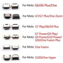 10Pcs USB Lade Buchse Port Stecker Dock Ladegerät Stecker Für Motorola Moto G6 G7 G8 G9 G10 G50 G100 plus Spielen Power One Hyper