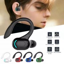 Cuffie senza fili Auricolare Bluetooth Gancio per l'orecchio Mini HIFI Bass Cuffie con cancellazione del rumore con microfono Auricolari Gioco sportivo Drivi