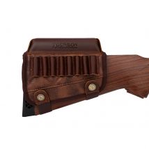 Tourbon Pelle e PU Poggiaguancia Riser Pistola Buttstock con cartucce per fucile 243 WIN 270 WIN 308 WIN Supporti Accessori per la caccia