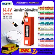 Original 5200 mAh BRR-2P4S-5200S Robotic Staubsauger Ersatz Batterie Für Xiaomi Roborock S55 S60 S65 S50 S51 S5 MAX S6