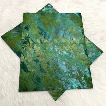 Green Sego African Gele Headtie 2 pieces Nigerian Women's Sego Head Wear Headtie Wrap Turban