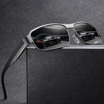 Mode Vintage Quadratischen Metall Rahmen Sonnenbrille Männer Frauen Angeln Fahren Mann Luxus Marke Designer Sonnenbrille UV400 Brillen