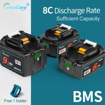 Waitley 18 V Akku für Bateria Makita 18 V Elektrowerkzeuge Ersatzzubehör BL1860 BL1850 Li-Ionen-Akku