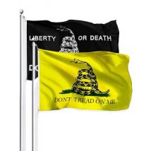American Gadsden Flag Dont Tread On Me 3x5 Ft Polyester Yellow Black Snake Printed 90x150cm Decorative Libertarian Flags Banners