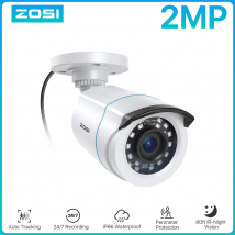 ZOSI HD 1080P 2MP H.265 4 en 1 vídeo CCTV seguridad del hogar IR visión nocturna cámara tipo bala resistente a la intemperie para sistema de vigilancia