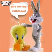 Big Looney Tunes Bugs Bunny Peluche Tweety Bird Bunny Anime Cartoon Movie Peluche Bambola di pezza Giocattoli Regalo