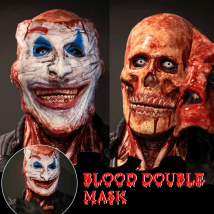 2024 neue Halloween Doppelschicht zerrissene Maske blutige Horror Schädel Latex Maske gruselige Cosplay Party Masken Mascaras Halloween