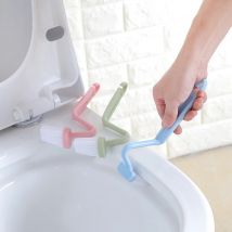 1/2/3PCS Gebogene Wc Pinsel Langen Griff Wc Reinigung Pinsel Haushalt Tiefen Reinigung Werkzeuge Bad Zubehör