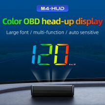 M4 OBD/EOBD HUD Auto Bunte LED Head Up Display Meter Digital Windschutzscheibe Projektor Smart Tacho PRM Wasser Temp spannung