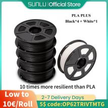 SUNLU PLA+ Filamento Stampante 3D Filamen PLA PLUS 1KG Un rotolo Filamento da 1,75 mm Acquista 4 rotoli Ottieni 1 rotolo Regalo gratuito su 328 Live