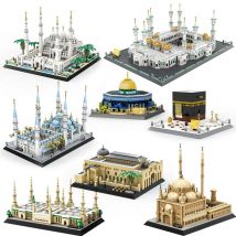More styles Creative Mosque Famous Architecture Building Block Model Sets Bricks Toys Collection For Kids and Adults Gifts