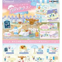 Echte Re-Ment Hello Kitty Sanrio Miniatur Outdoor Café Süßigkeiten Spielzeug Gashapon Blind Box Kawaii Anime Figur Cinnamoroll Geschenk