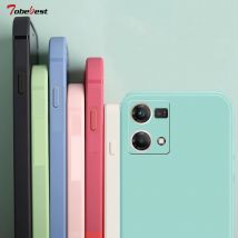 Kwadratowa ramka silikonowa obudowa telefonu dla OPPO Reno 7 6 5 4 4 SE 3 2Z 2 4G 5G Coque pełna ochrona funda miękka matowa tylna okładka