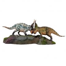 HaoLongGood 1/35  2Pcs/Set Einiosaurus + Base Model Dinosaurs Toy Figures