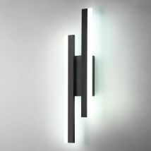 Luces de pared LED para interiores 16W, luz de pared LED larga y moderna con clase 6500K blanco frío, aplique de pared con diseño de líneas paralelas