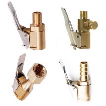 Portable Inflatable Pump for Car Tire Air Chuck Inflator Pump Valve Connector Clip-on Adapter Car Brass 8mm Tyre Wheel Valve