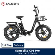 SAMEBIKE C05 Pro Bicicletta elettrica pieghevole per adulti 20" ebike con batteria rimovibile 36V 13Ah