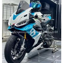 Neues ABS-Motorradverkleidungsset, passend für Aprilia RS660 660 2020 2021 2022 2023, Karosserie-Set, Himmelblau + Tankabdeckung