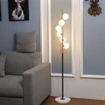 Moderne Led Boden Lampe Zwei-farbe Eisen Glas Ball Boden Lampen Für Wohnzimmer Schlafzimmer Studie
