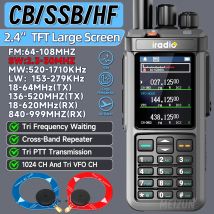 Iradio UV-98 PLUS Multi Band 10W FM AM SSB HF Cross Band Repeater 2.4-calowy Duży Ekran Walkie Talkie Krótkofalowe Radio Amatorskie Kompatybilne z RT-880
