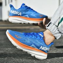 Zapatos para correr para hombre, zapatos de lujo con amortiguación para correr, entrenador de carrera, zapatillas antideslizantes transpirables para parejas, zapatos todoterreno de malla