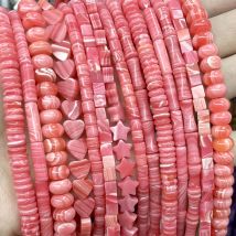 Natürliche Steine Rot Rhodochrosit Spitze Achate Zylinder Quadrat Runde Perlen Für Schmuck Machen DIY frauen Armband Halskette